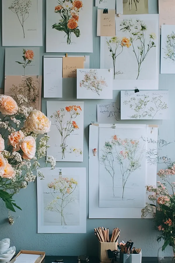Detailed shot of event decor being finalized